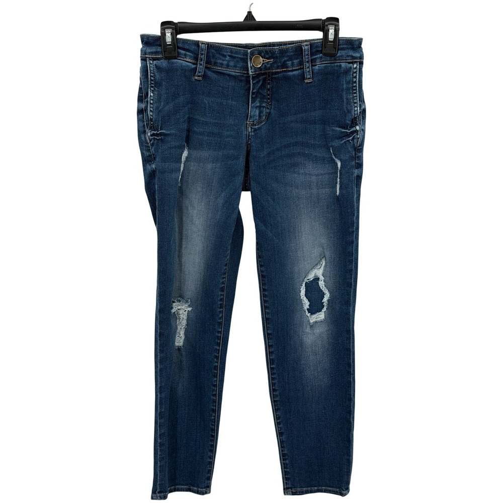 Kut from the Kloth Jeans Womens 2 Adele Slouchy Boyfriend Distressed Low Rise